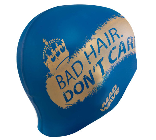 Шапочка для плавання силіконова для дорослих MadWave Don't care кольори в асортименті