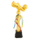 Фигура наградная спортивная SP-Sport Бутса с мячом высота 41см золото