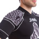 Футболка захисна для гри в регбі регбійка SYN6 L-XL чорний-сірий
