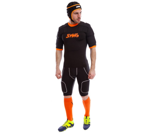 Шорти захисні нижні для гри в регбі SYN6 L-XL чорний