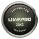 Гриф прямий для станової тяги хромований Олімпійський Texas Deadlift Bar LiveUp довжина 2,3 м гриф ø50мм хром-чорний