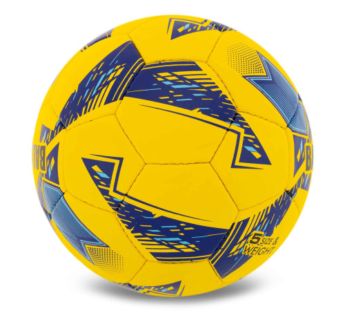 М'яч футбольний BALLONSTAR №5 PU жовтий-синій