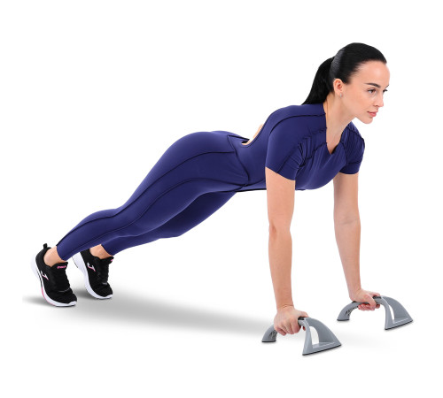 Упоры для отжиманий 2штуки BODY SCULPTURE PUSH-UP BAR черный-серый