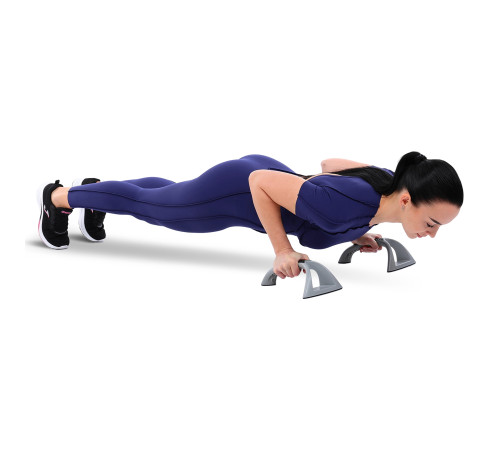 Упоры для отжиманий 2штуки BODY SCULPTURE PUSH-UP BAR черный-серый