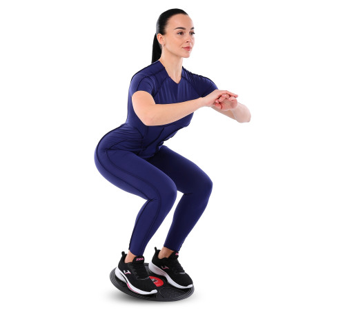 Диск балансувальний балансборд з регулюванням висоти BALANCE BOARD BODY SCULPTURE ø40см чорний
