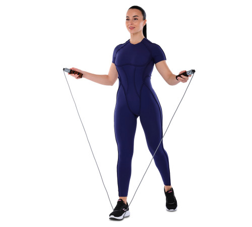 Скакалка с электронным счетчиком BODY SCULPTURE 2,75м черный-оранжевый