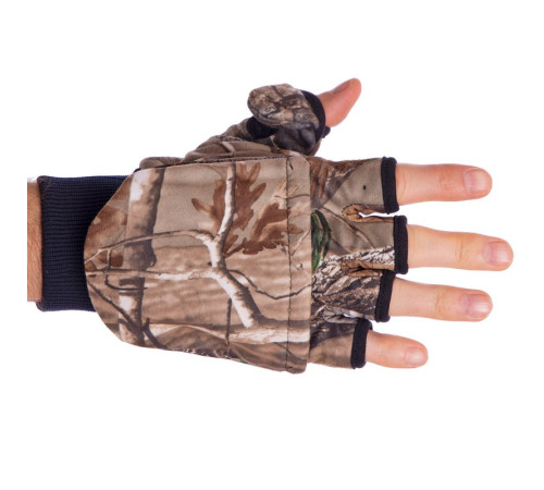 Рукавиці для риболовлі теплі REALTREE SP-Sport M-XL камуфляж