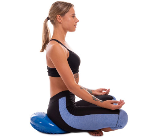 Подушка балансувальна масажна диск балансувальний BALANCE CUSHION Zelart діаметр 34см кольори в асортименті