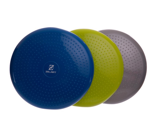 Подушка балансувальна масажна диск балансувальний BALANCE CUSHION Zelart діаметр 34см кольори в асортименті