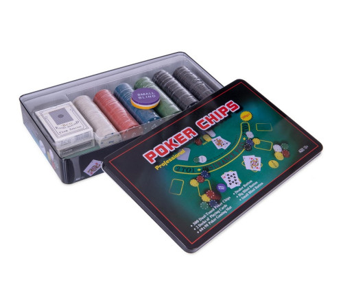 Набір для покеру в металевій коробці Professional Poker chips SP-Sport 300 фішок