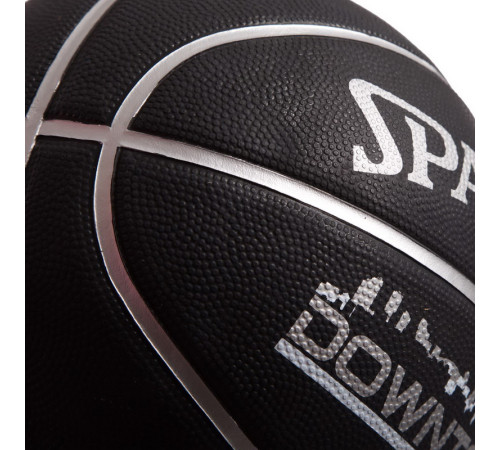 М'яч баскетбольний гумовий SPALDING DOWNTOWN OUTDOOR розмір 7 чорний
