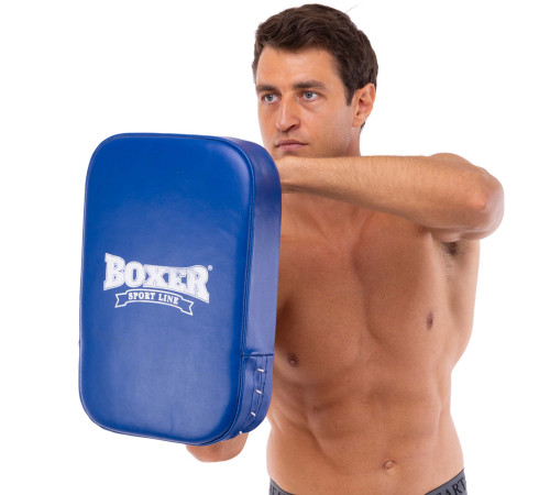 Маківара Пряма тренувальна для відпрацювання ударів шкіряна BOXER 45х30х10см 1шт кольори в асортименті