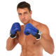 Снарядні рукавички-млинці для боксу шкіряні BOXER розмір L кольори в асортименті