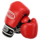 Рукавиці боксерські на липучці шкіряні BOXER 10-12унцій кольори в асортименті