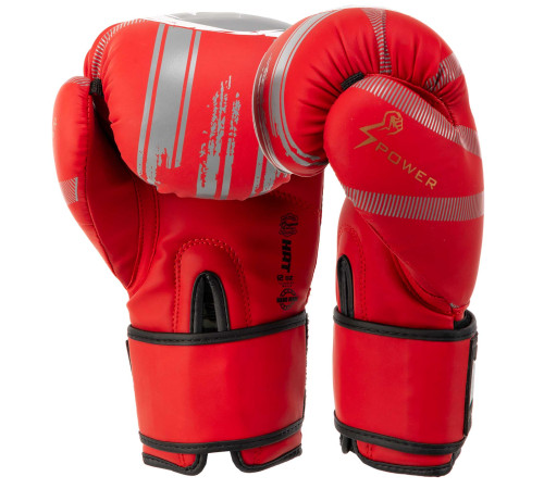 Рукавиці боксерські на липучці PU HARD TOUCH 10-14унцій кольори в асортименті