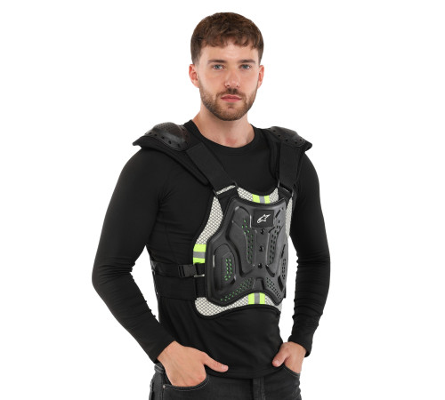 Мотопанцир для захисту спини та грудей Alpinestar M-XL чорний