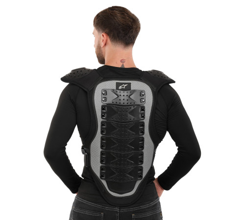Мотопанцир для захисту спини та грудей Alpinestar M-XL чорний