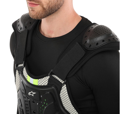 Мотопанцир для захисту спини та грудей Alpinestar M-XL чорний