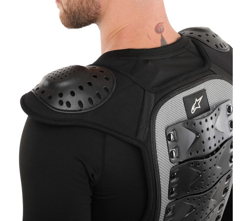 Мотопанцир для захисту спини та грудей Alpinestar M-XL чорний