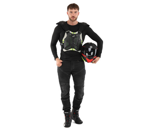 Мотопанцир для захисту спини та грудей Alpinestar M-XL чорний