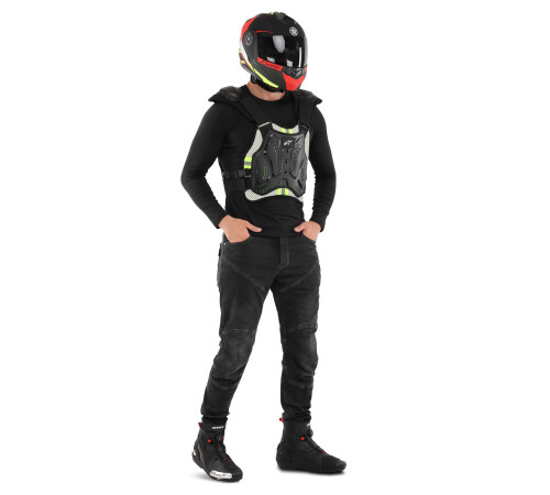 Мотопанцир для захисту спини та грудей Alpinestar M-XL чорний