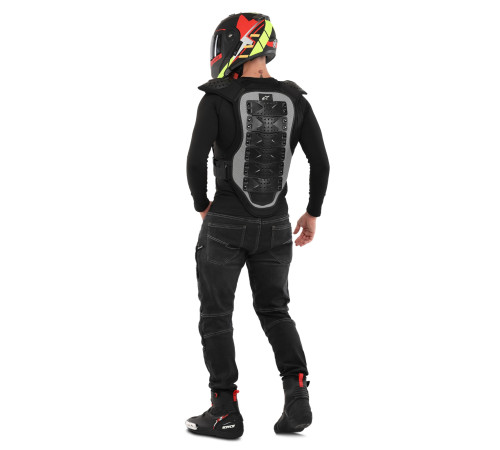 Мотопанцир для захисту спини та грудей Alpinestar M-XL чорний