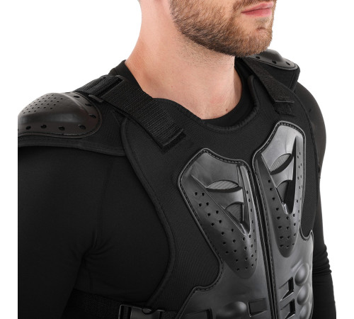 Мотопанцир для захисту спини та грудей FOX M-XL чорний