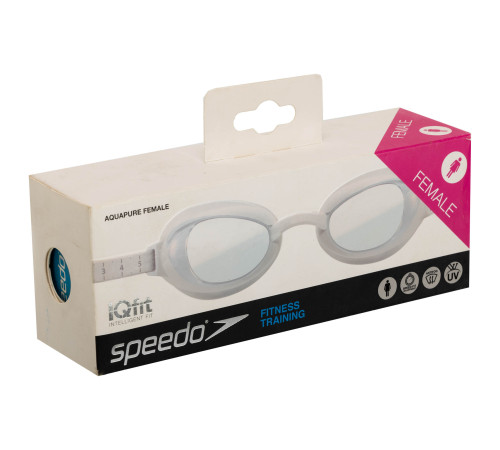 Очки для плавания взрослые SPEEDO AQUAPURE FEMALE белый