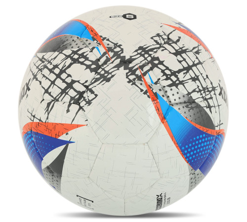 М'яч футбольний SOCCERMAX №5 PU білий-синій