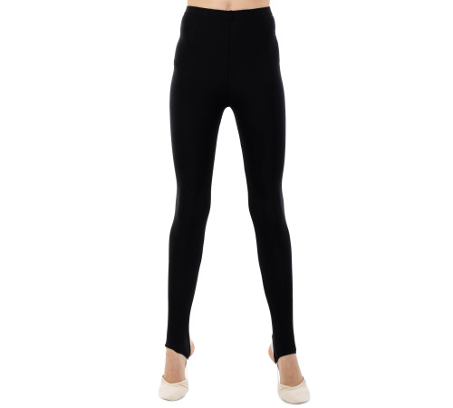 Лосины для танцев и гимнастики детские из бифлекса со штрипками SP-Sport XS-XL черный