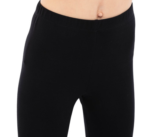 Лосины для танцев и гимнастики детские из хлопка SP-Sport XS-XL черный
