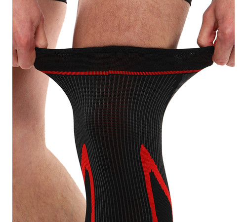 Бандаж еластичний подовжений компресійний на гомілку і коліно Knee compression sleeve SIBOTE 1шт