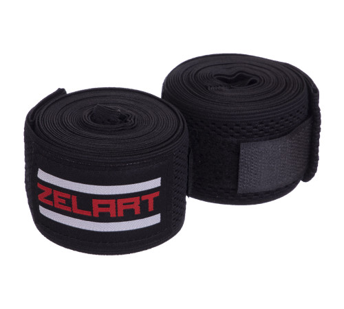 Бинты боксерские хлопок с эластаном 2штуки ZELART 3м цвета в ассортименте