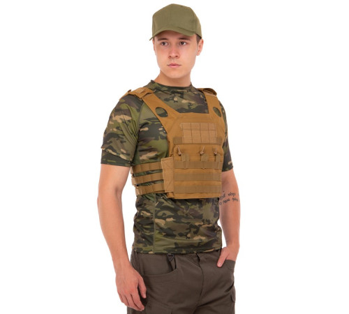 Плитоноска для бронепластин із системою MOLLE Military Rangers кольори в асортименті