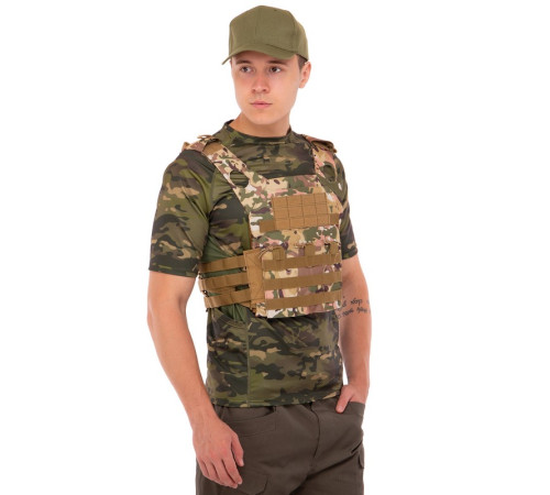 Плитоноска для бронепластин із системою MOLLE Military Rangers кольори в асортименті