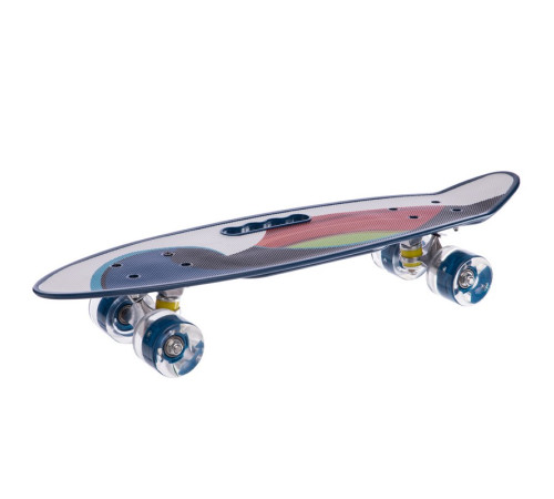 Пенні борд Penny Board круїзер пластиковий з колесами які світяться та ручкою для перенесення 24" SP-Sport синій