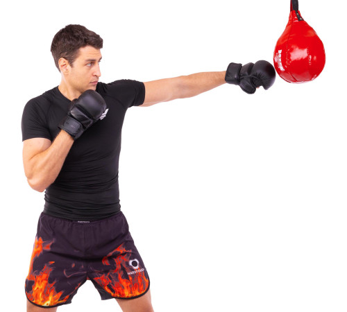 Груша боксерська підвісна краплеподібна набивна BOXER 35x24см кольори в асортименті