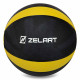 Медбол м'яч медичний Medicine Ball Zelart 8кг сірий-помаранчевий