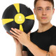 Медбол м'яч медичний Medicine Ball Zelart 8кг сірий-помаранчевий