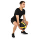 Медбол м'яч медичний Medicine Ball Zelart 8кг сірий-помаранчевий