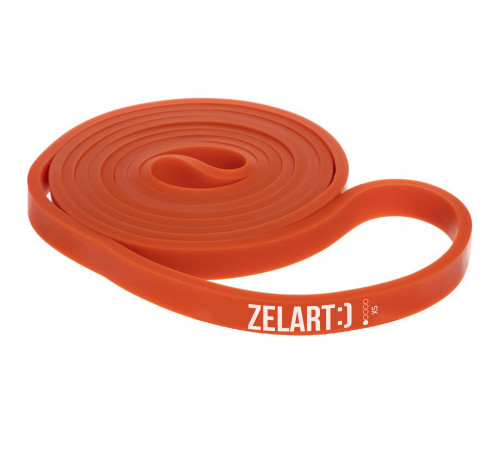 Резина петля для подтягиваний и тренировок лента силовая Zelart POWER BANDS 7-16кг оранжевый