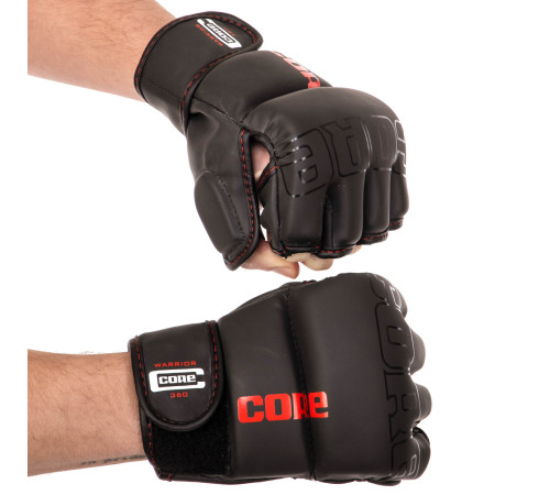 Рукавиці для змішаних єдиноборств MMA CORE S-XL чорний
