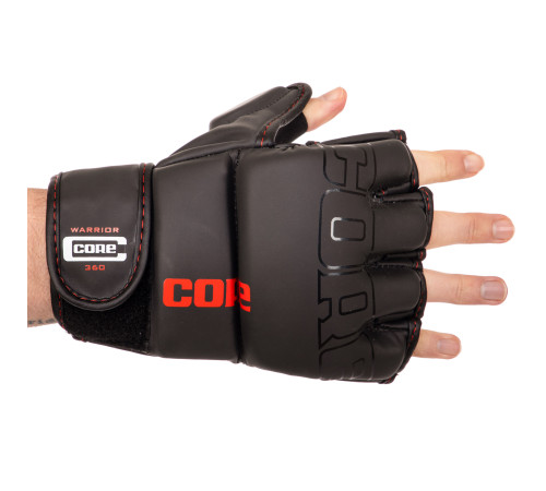 Рукавиці для змішаних єдиноборств MMA CORE S-XL чорний