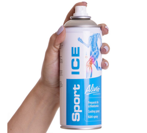 Заморозка спортивна знеболюючий охолоджуючий спрей SPORT ICE Alivio 400мл