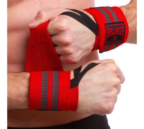 Бинти кистьові для жиму STRENGTH WRIST WRAPS MATSA 2штуки кольори в асортименті