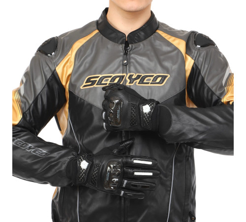 Мотоперчатки короткие для города с защитой SCOYCO Waterproof Sensor Touch S-2XL цвета в ассортименте