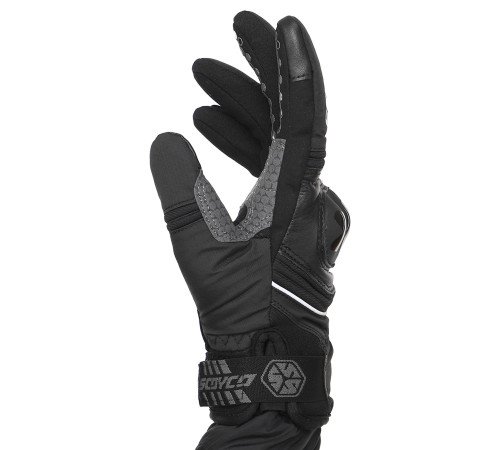 Мотоперчатки короткие для города с защитой SCOYCO Waterproof Sensor Touch S-2XL черный