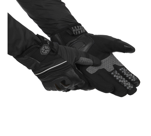 Мотоперчатки короткие для города с защитой SCOYCO Waterproof Sensor Touch S-2XL черный