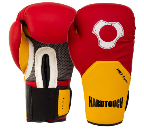 Рукавиці боксерські на липучці PU HARD TOUCH 10-12унцій кольори в асортименті