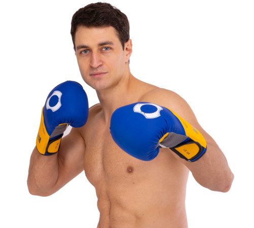 Рукавиці боксерські на липучці PU HARD TOUCH 10-12унцій кольори в асортименті